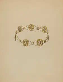 Necklace, c. 1936. Creator: Doris Beer