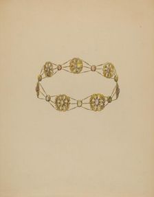 Necklace, c. 1936. Creator: Doris Beer