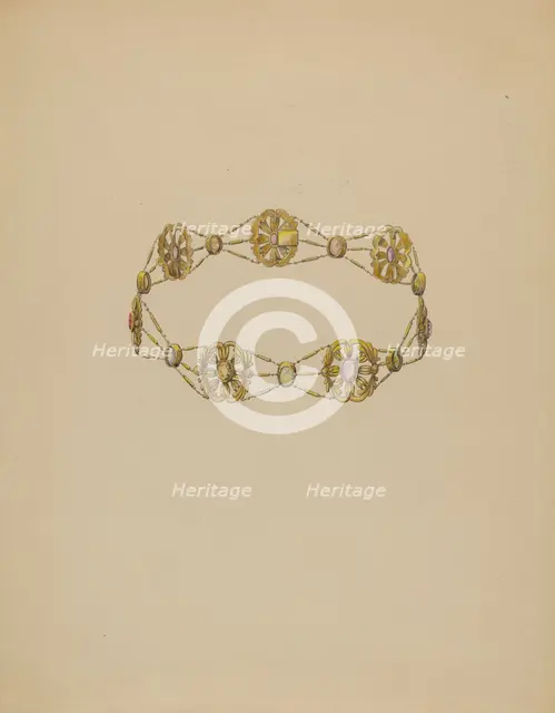 Necklace, c. 1936. Creator: Doris Beer.