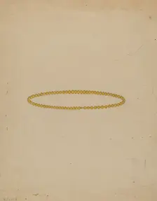 Necklace, c. 1937. Creator: Michael Fenga