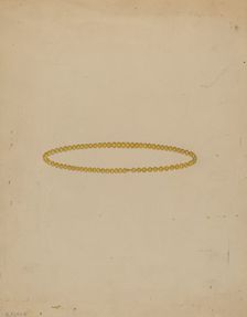 Necklace, c. 1937. Creator: Michael Fenga