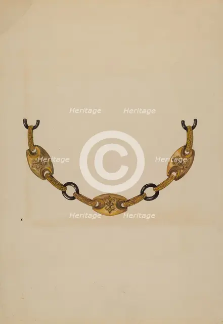 Necklace, c. 1938. Creator: Katherine Hastings.