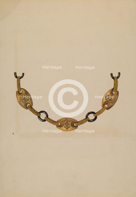Necklace, c. 1938. Creator: Katherine Hastings.