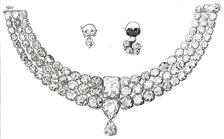 Necklace of the Young Guicowar of Baroda, valued at forty lacs of rupees, 1876. Creator: Unknown