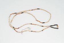 Necklace Strung with Shell and Ceramic Beads, c. 10th/16th century. Creator: Unknown