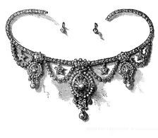 Necklace presented to Lady Mayo by the Rajah of Kappoorthulla, 1874. Creator: Unknown