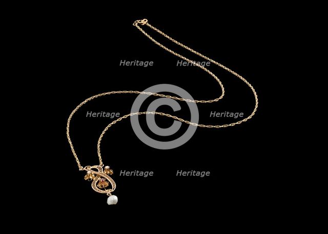 Necklace worn by Jessie Greer, gifted to her by George J. Jones, ca. 1919. Creator: Unknown.