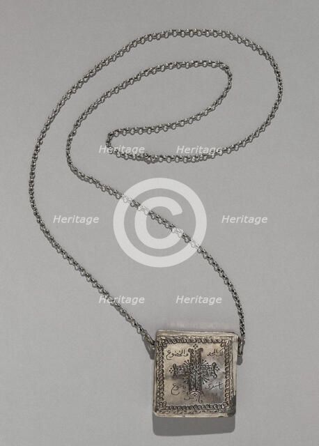 Necklace with a Compartment for Magical Texts, Ottoman dynasty (1299-1923), 18th/19th century. Creator: Unknown.