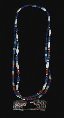 Necklace with pair of bulls. Gonur Depe, Margiana, 18th-16th cen. BC. Creator: Bronze Age culture