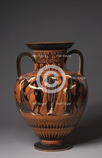 Neck Amphora, 515-510 BC. Creator: Painter of Berlin 1899 (Greek).