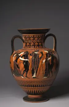 Neck Amphora, 515-510 BC. Creator: Painter of Berlin 1899 (Greek)
