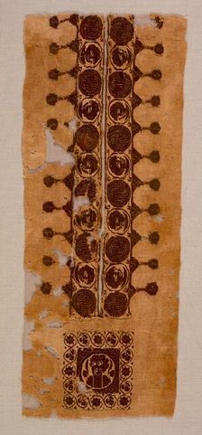 Neck and Shoulder Decoration from a Tunic, late 400s - 500s. Creator: Unknown