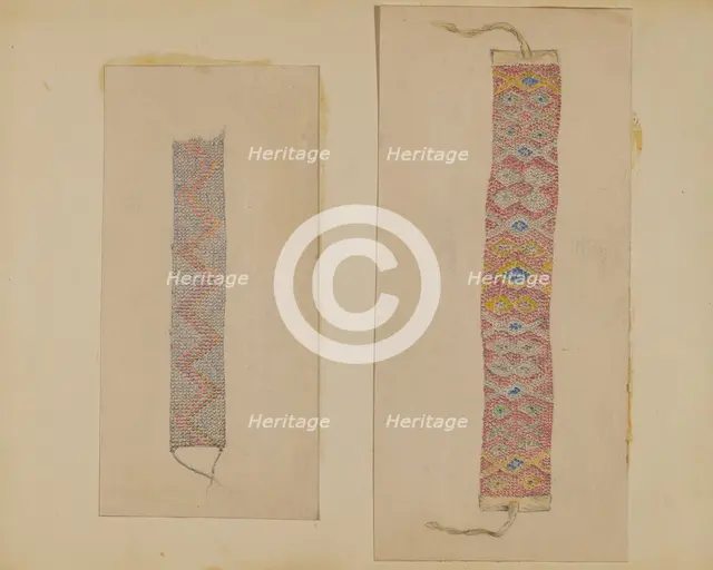 Neck Band, 1935/1942. Creator: Mary Berner.