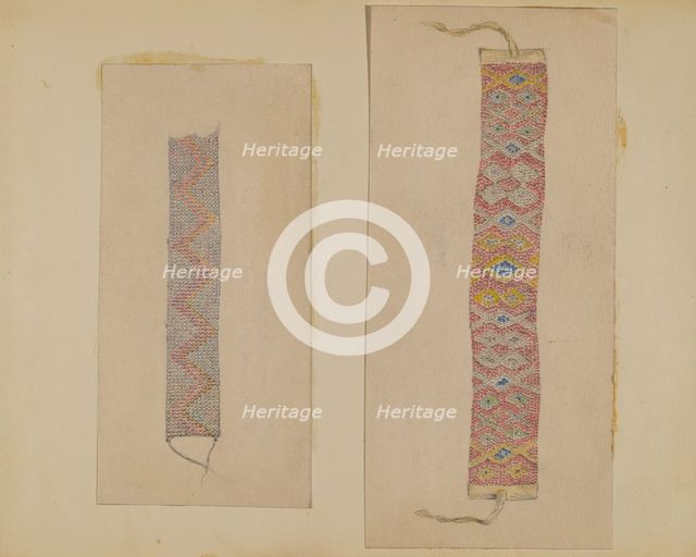 Neck Band, 1935/1942. Creator: Mary Berner.