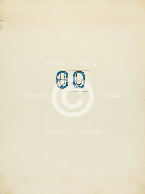 Neck Buckle, 1935/1942. Creator: Charles Criswell.