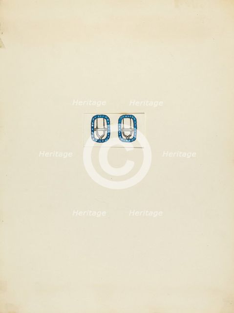 Neck Buckle, 1935/1942. Creator: Charles Criswell.