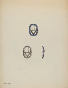 Neck Buckle, 1935/1942. Creator: Kalamian Walton