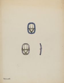 Neck Buckle, 1935/1942. Creator: Kalamian Walton