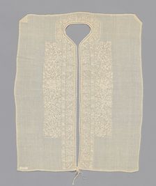 Neck Insert or Dress Front, Greece, 1700/1900. Creator: Unknown
