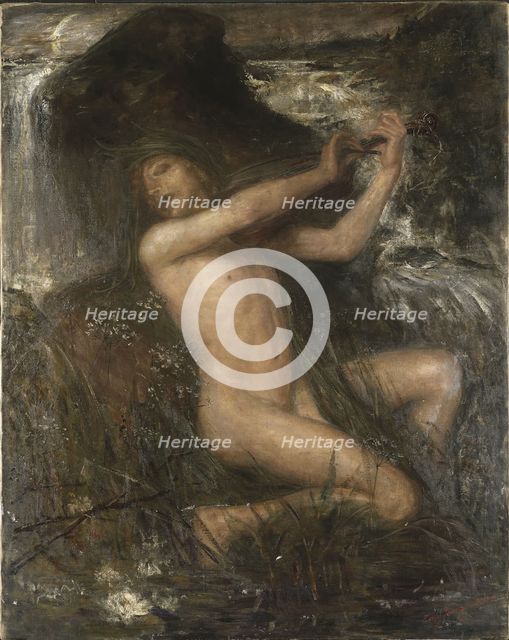 Neck (Näcken), 1882. Artist: Josephson, Ernst (1851-1906)