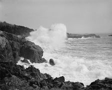 Neck surf near the Churn, Marblehead, Mass., between 1895 and 1910. Creator: Unknown