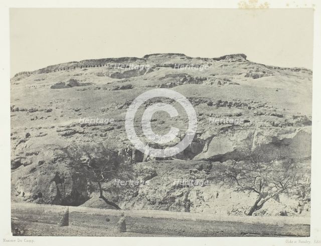 Nécropole de l'Ancienne Lycopolis, Haute-Egypte, 1849/51, printed 1852. Creator: Maxime du Camp.