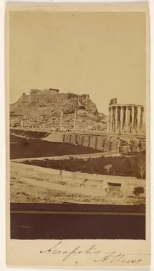 Necropolis, Athens, late 1850s-1860s. Creator: Konstantinos Dimitriou