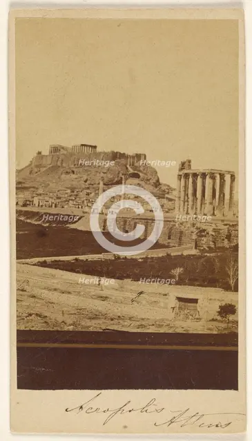 Necropolis, Athens, late 1850s-1860s. Creator: Konstantinos Dimitriou.
