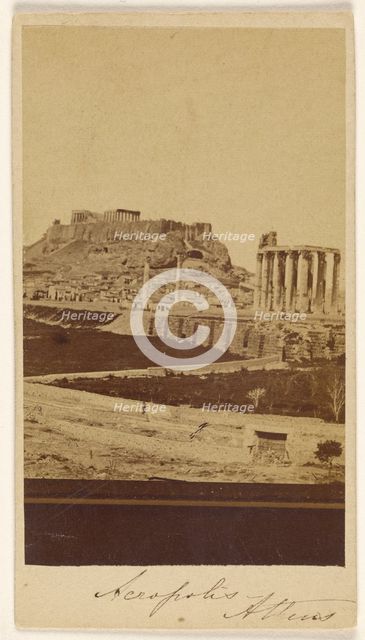 Necropolis, Athens, late 1850s-1860s. Creator: Konstantinos Dimitriou.
