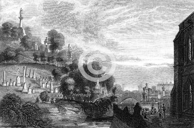 Necropolis (cemetery) in Glasgow, 1888. Artist: Unknown