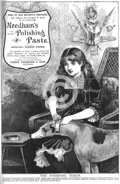 'Needham's Polishing Paste', 1886.  Creator: Unknown.