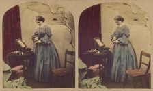 Needle Money - "Two Illustrations", about 1865. Creator: Alfred Silvester