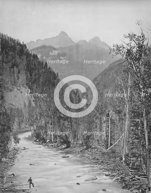 'Needle Mountains, Canyon of the Rio de las Animas', c1897. Creator: Unknown.