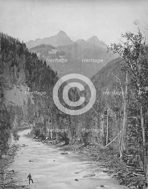 'Needle Mountains, Canyon of the Rio de las Animas', c1897. Creator: Unknown.