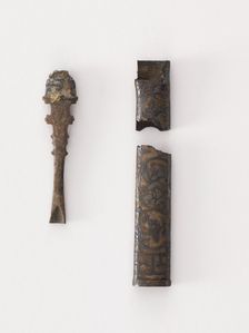 Needle case body and cap, Goryeo period, 12th-13th century. Creator: Unknown