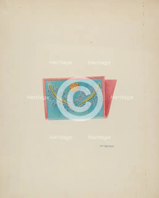 Needle Case, c. 1937. Creator: Ruth Buker.
