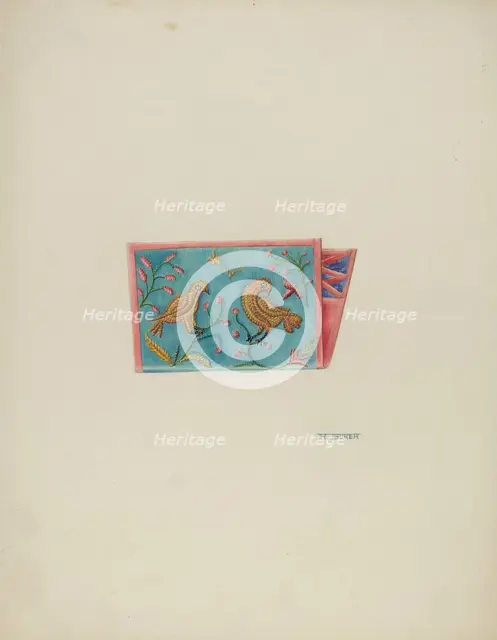 Needle Case, c. 1937. Creator: Ruth Buker.