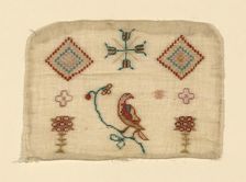 Needlecase Sampler, England, late 18th century. Creator: Unknown
