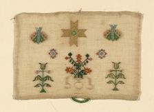 Needlecase Sampler, England, late 18th century. Creator: Unknown