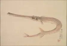 Needlefish (Yagara), 1870. Creator: Raisho Nakajima (Japanese, 1796-1871)