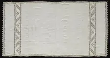 Needlepoint (Cutwork) and Bobbin Lace Cloth, 16th century. Creator: Unknown