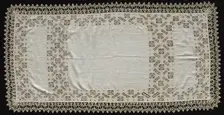 Needlepoint (Cutwork) and Bobbin Lace Cloth, 16th century. Creator: Unknown