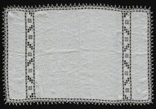 Needlepoint (Cutwork) and Bobbin Lace Cloth, 16th century. Creator: Unknown