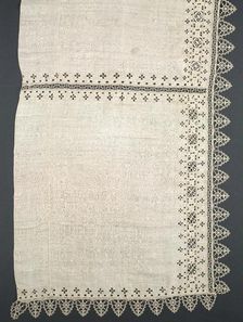 Needlepoint (Cutwork) and Bobbin Lace Altar Frontal, 16th century. Creator: Unknown