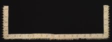 Needlepoint (Cutwork) Lace Edging for Sheet, 17th-18th century. Creator: Unknown