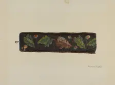 Needlepoint Bell Pull, c. 1941. Creator: Edmond Lorts