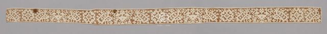 Needlepoint (Drawnwork) Lace Band, 16th-17th century. Creator: Unknown.