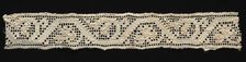 Needlepoint (Drawnwork) Lace Insertion, 16th century. Creator: Unknown