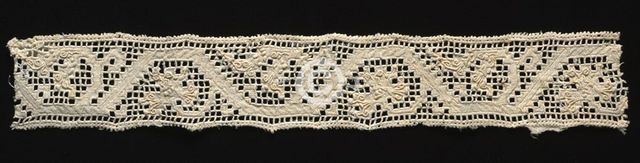 Needlepoint (Drawnwork) Lace Insertion, 16th century. Creator: Unknown.
