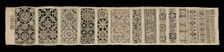Needlepoint Lace Long Sampler, 17th century. Creator: Unknown